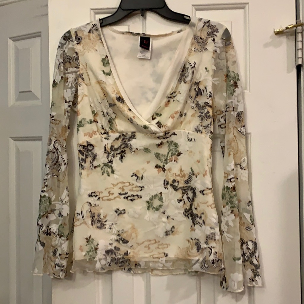 Wrapper Really Pretty Lined Top
